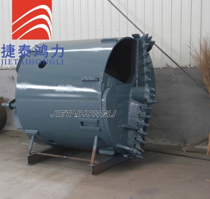 Ouvrez le type la longueur bleue 1500mm de la construction Q345b de seau de forage de roche d'OD 1200mm